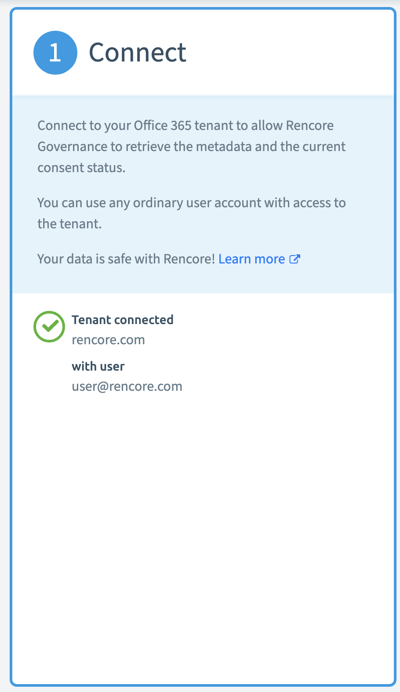 Connect to Tenant